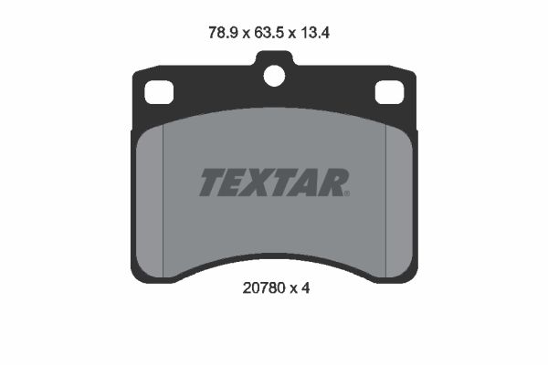 TEXTAR fékbetétkészlet, tárcsafék 2078001