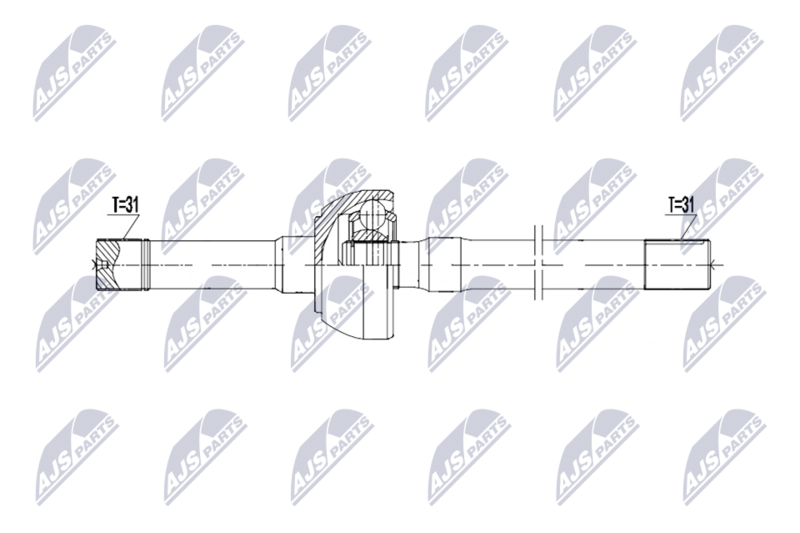 NTY NPW-NS-215 Drive Shaft