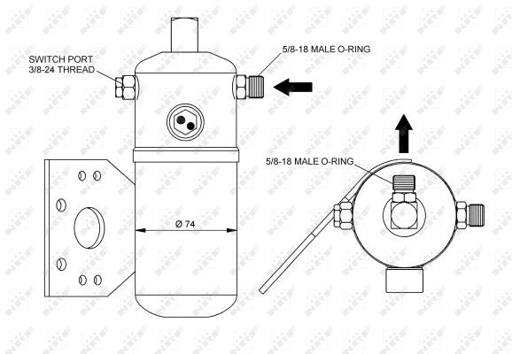 NRF 33291 Dryer, air conditioning