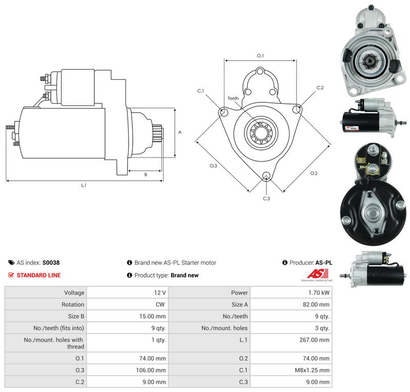 Starter, AS-PL S0038