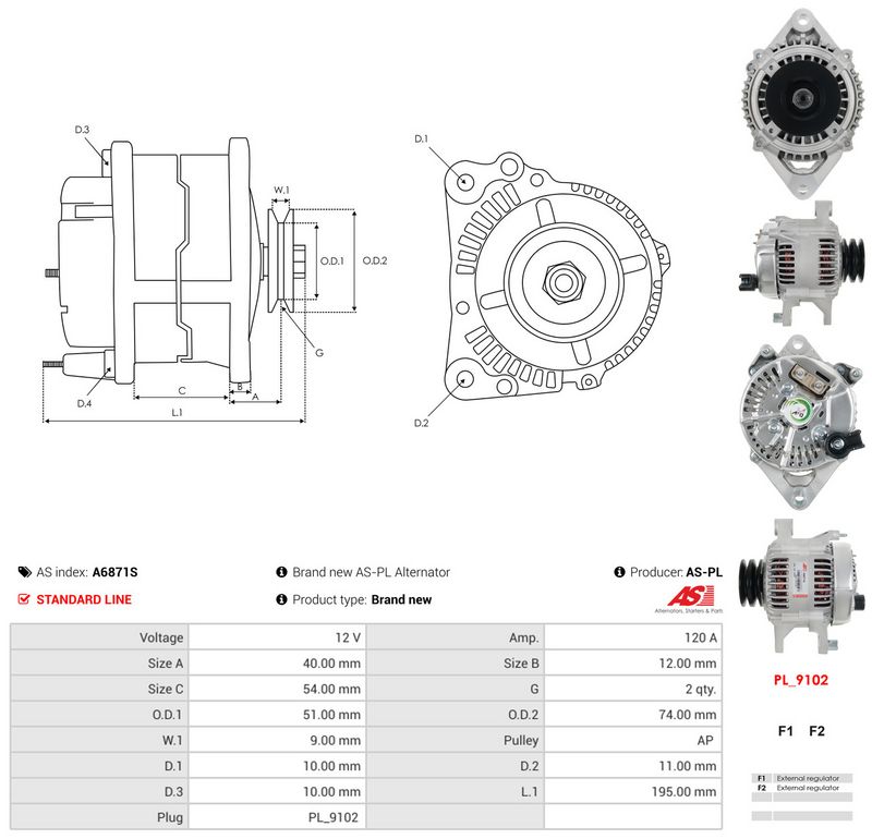 AS-PL A6871S Generatorius