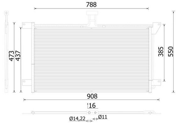 Product Image - Condensor, airconditioning - AC288001S - MAHLE