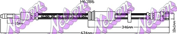 KAWE fékcső H6386