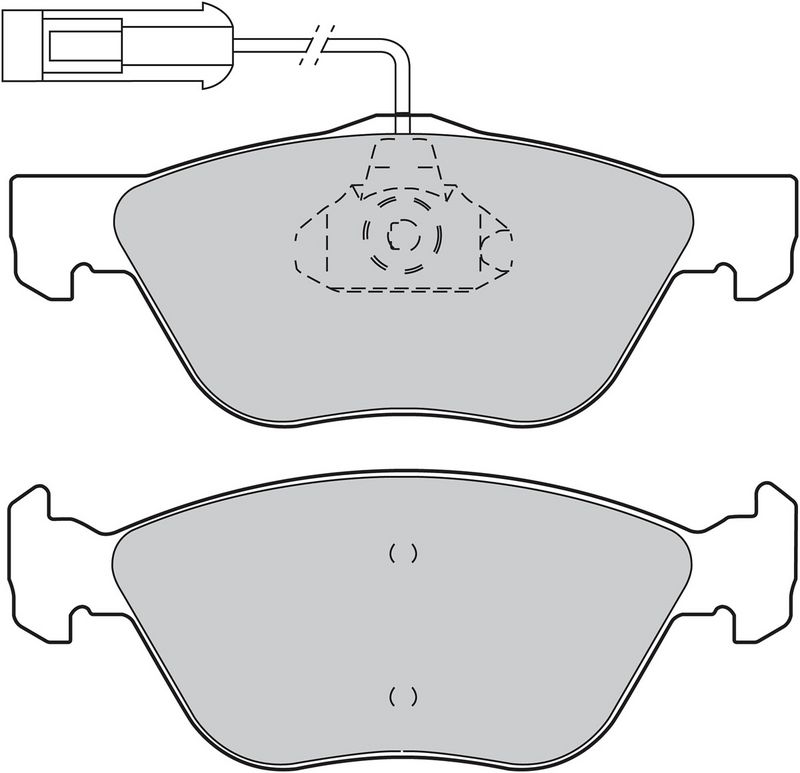 VALEO 598308 Stabdžių kaladėlių komplektas