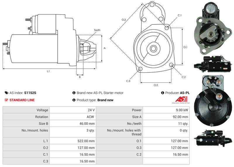 AS-PL S1152S Starter