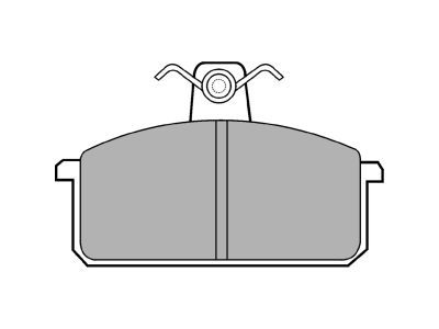 DELPHI LP305 Brake Pad Set, disc brake