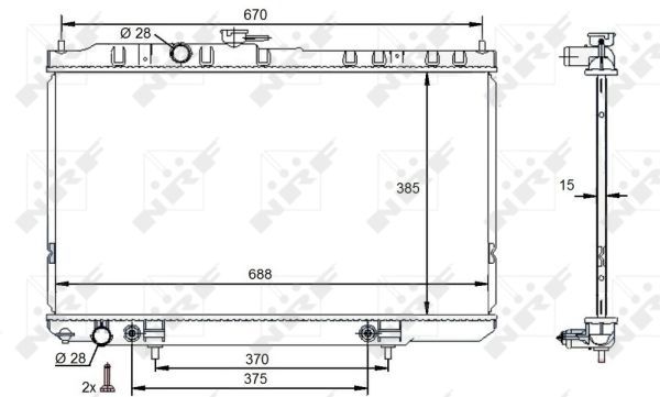 NRF 59100 Radiator, engine cooling