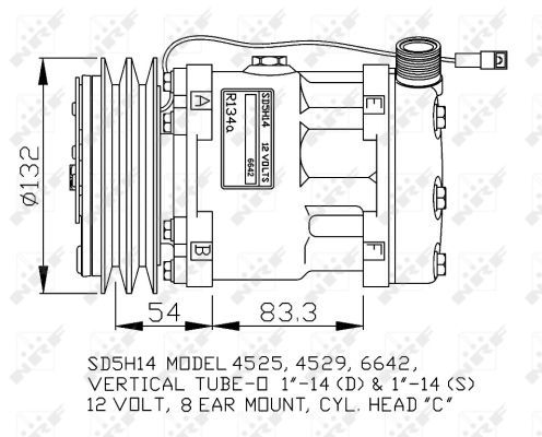 NRF 32762G Compressor, air conditioning