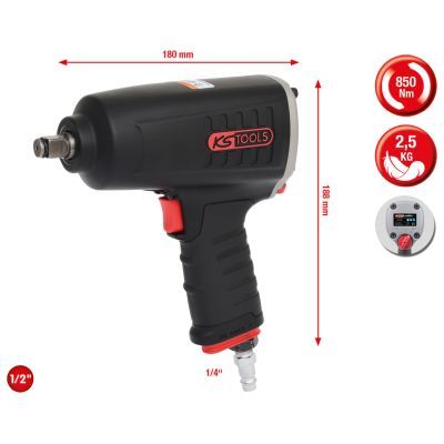 Mașină de înșurubat cu percuție (aer comprimat) KSTOOLS 515.1290