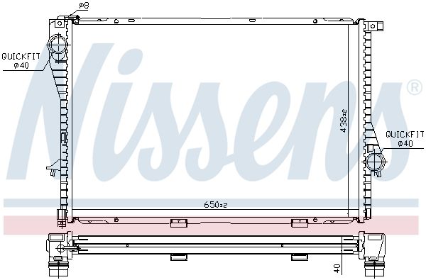 NISSENS 60754A Radiator, engine cooling