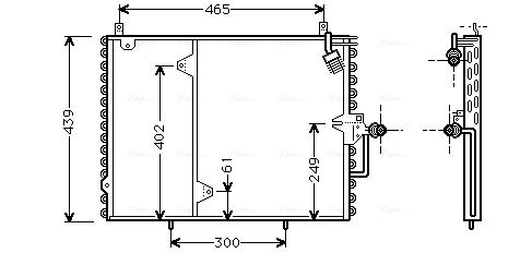 AVA QUALITY COOLING kondenzátor, klíma MS5160