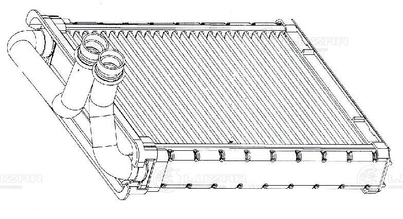 Радиатор отопителя VW Tiguan (08-) (Denso type) (LRh 18N6) Luzar