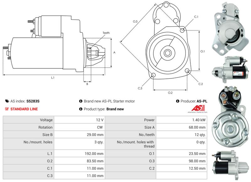 AS-PL S5283S Starter