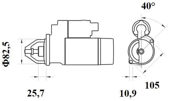 Product Image - Startmotor / starter - MS811 - MAHLE