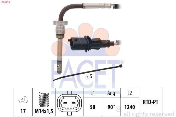 FACET Sensor, uitlaatgastemperatuur 22.0213