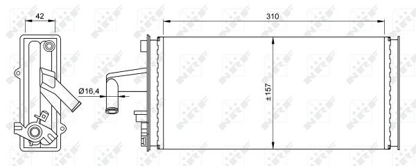 NRF 54259 Heat Exchanger, interior heating