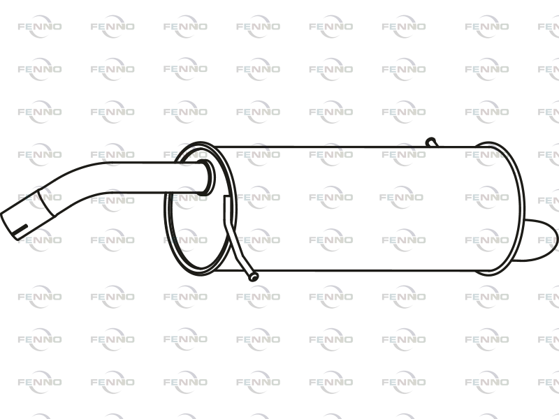 FENNO P23005 Rear Silencer