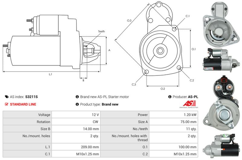 AS-PL S3211S Starter