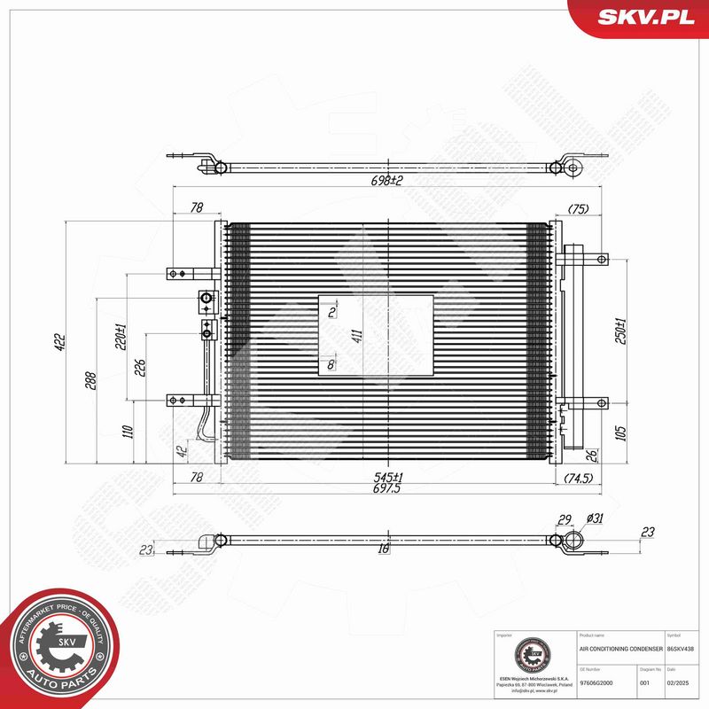 Kondensaator, kliimaseade, ESEN SKV 86SKV438