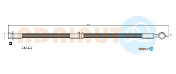 Гальмівний шланг, Adriauto 33.1232