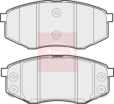 APEC Brake Pad Set, disc brake PAD1767