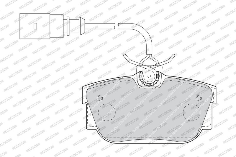 Sada brzdových destiček, kotoučová brzda FDB1482