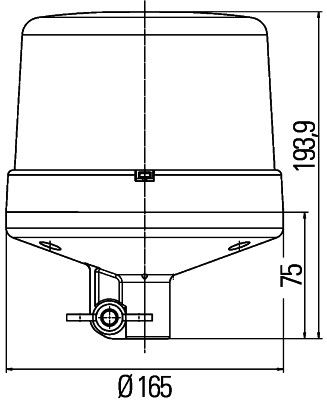 HELLA 2RL 011 484-011 Rotating Beacon