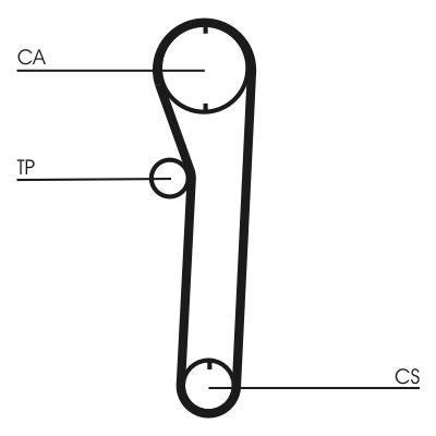CONTINENTAL CTAM CT669 Timing Belt