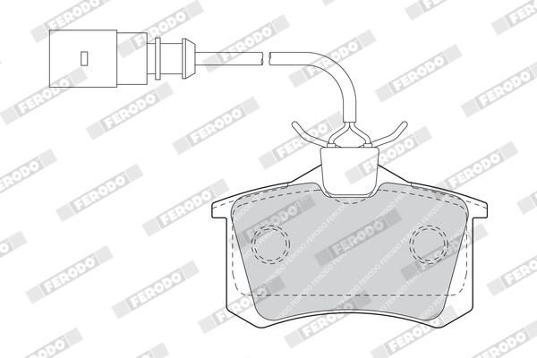 FERODO FDB1481 Brake Pad Set, disc brake