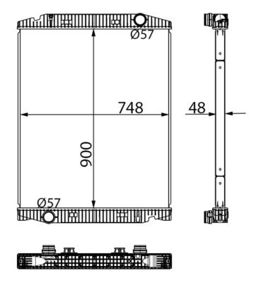 MAHLE Radiateur refroidissement du moteur CR 710 000S
