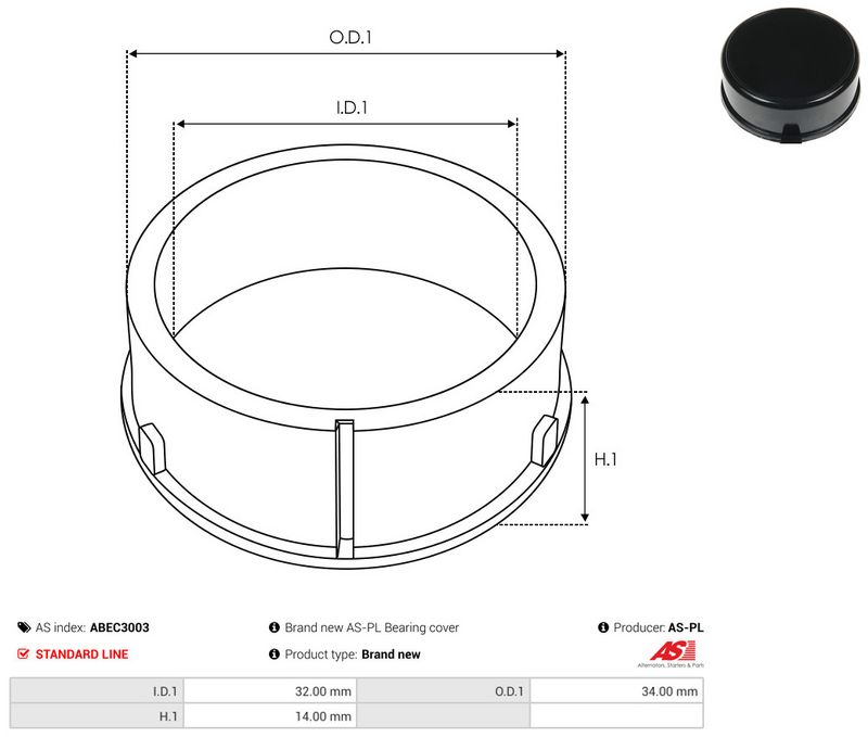 Kaitsekate, generaator, AS-PL ABEC3003