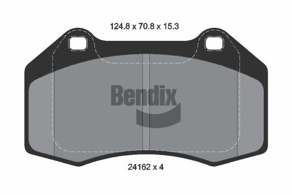 BENDIX Braking fékbetétkészlet, tárcsafék BPD2098