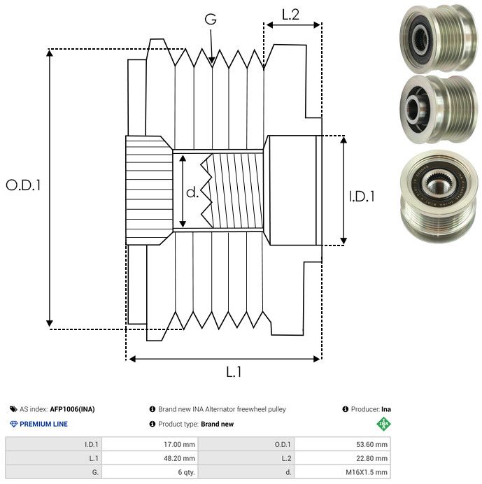 Generaatori vabakäik, AS-PL AFP1006(INA)