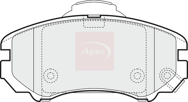 APEC Brake Pad Set, disc brake PAD1451