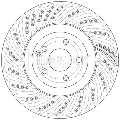 Гальмівний диск, Borg & Beck BBD6217S