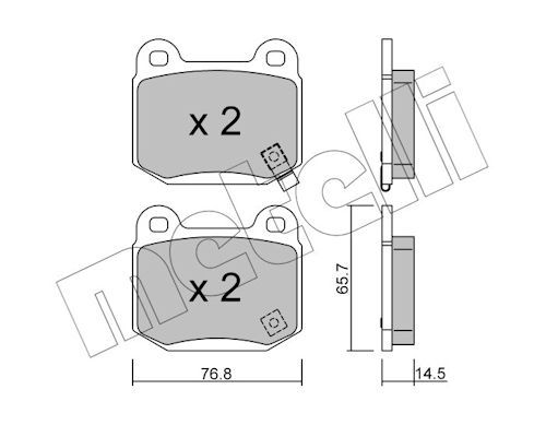 Plaquettes+de+frein+à+disque METELLI 22-0739-0
