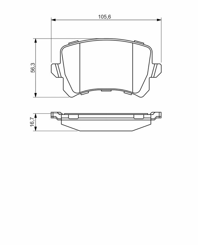 BOSCH Plaquettes de frein à disque 0 986 494 344