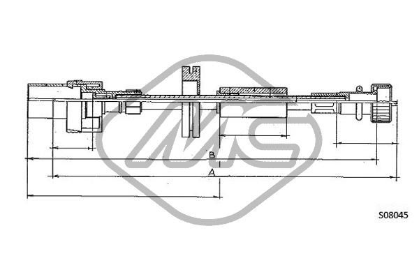 Árbol flexible del velocímetro