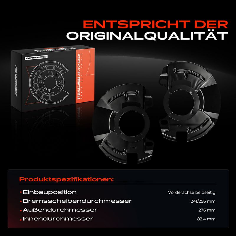 Frankberg 5481FB0029711 Splash Guard, brake disc
