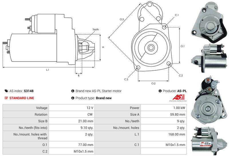 AS-PL S3148 Starter