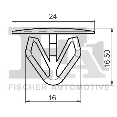 FA1 33-10029.5 Clip, trim/protection strip