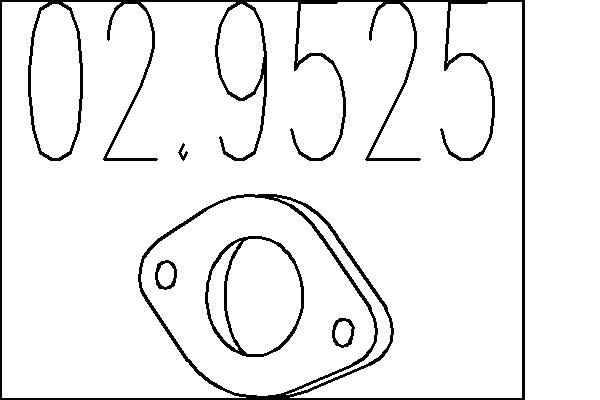 MTS tömítés, kipufogócső 02.9525