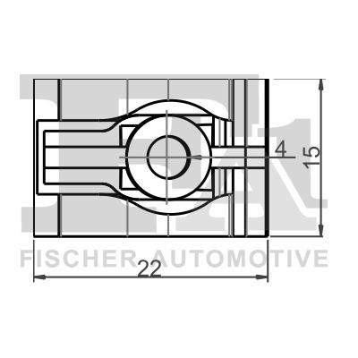 FA1 10-60021.5 Clip, trim/protection strip