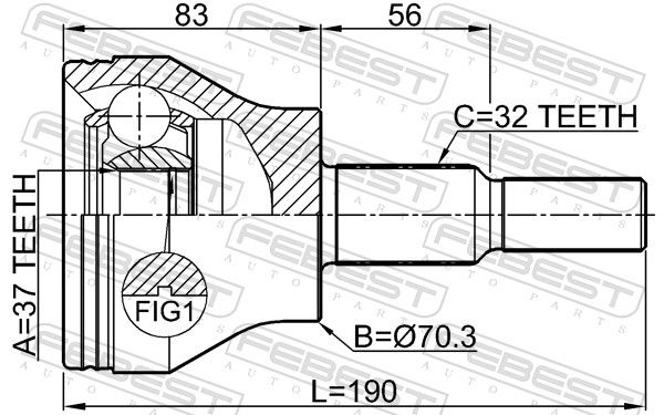 This part match OEM code: 68394143AA