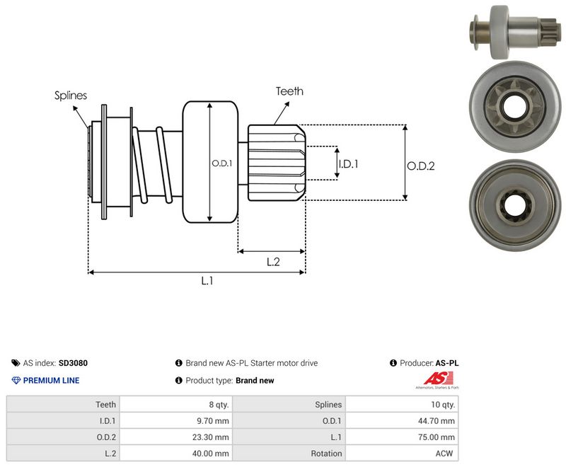 Vabajooks, starter, AS-PL SD3080