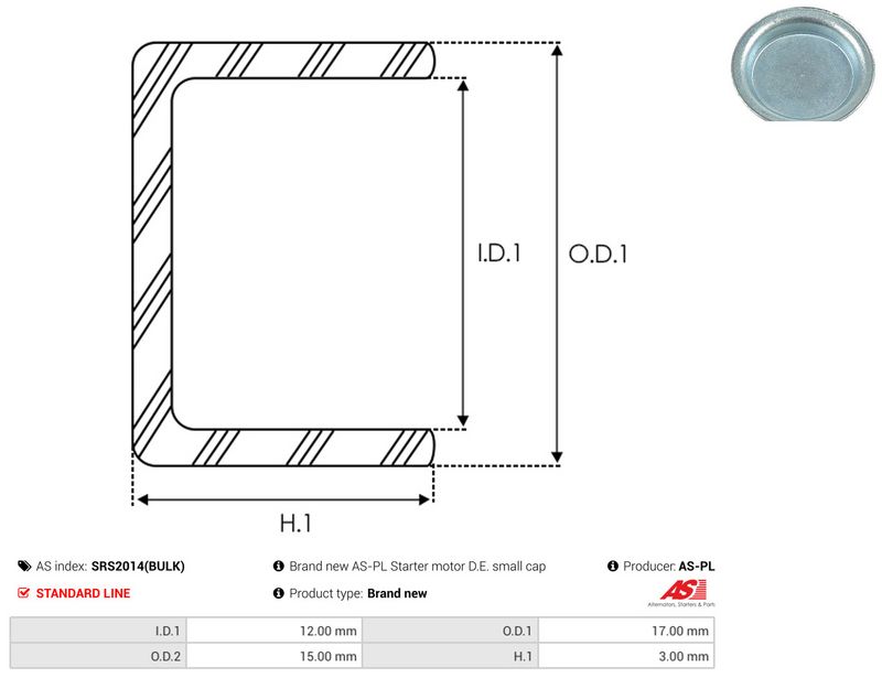 AS-PL SRS2014(BULK) Repair Kit, starter