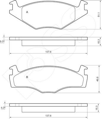 1-GNC R-260 - Brake Pad Set, disc brake