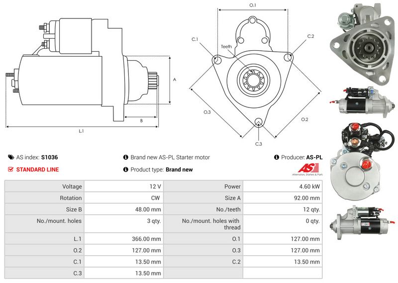 AS-PL S1036 Starter