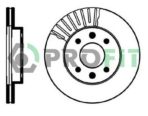 Гальмівний диск, Profit 5010-0158