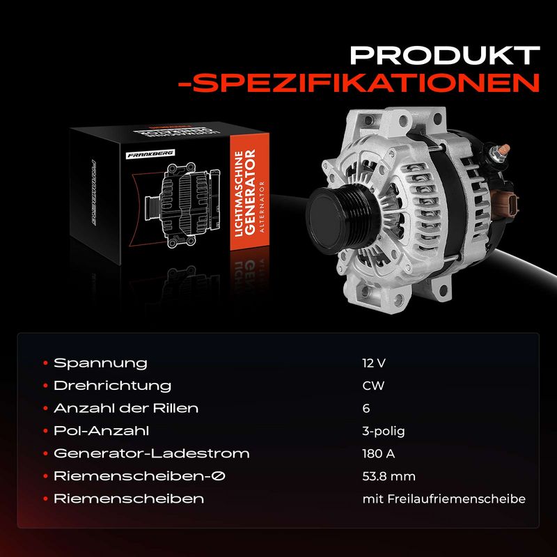 Frankberg 5481FB0032207 Alternator